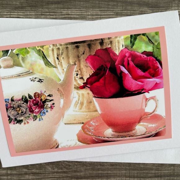 Six 5x7 Blank Photo Coffee Greeting cards - Picture 5 of 7